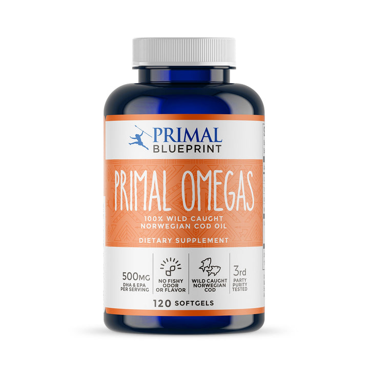 Primal Omegas, Omega-3 Fatty Acid Daily Supplement, 120 Count