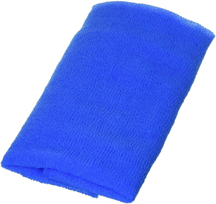Cure Series Japanese Exfoliating Bath Towel - Super Hard Weave - Blue, 120cm