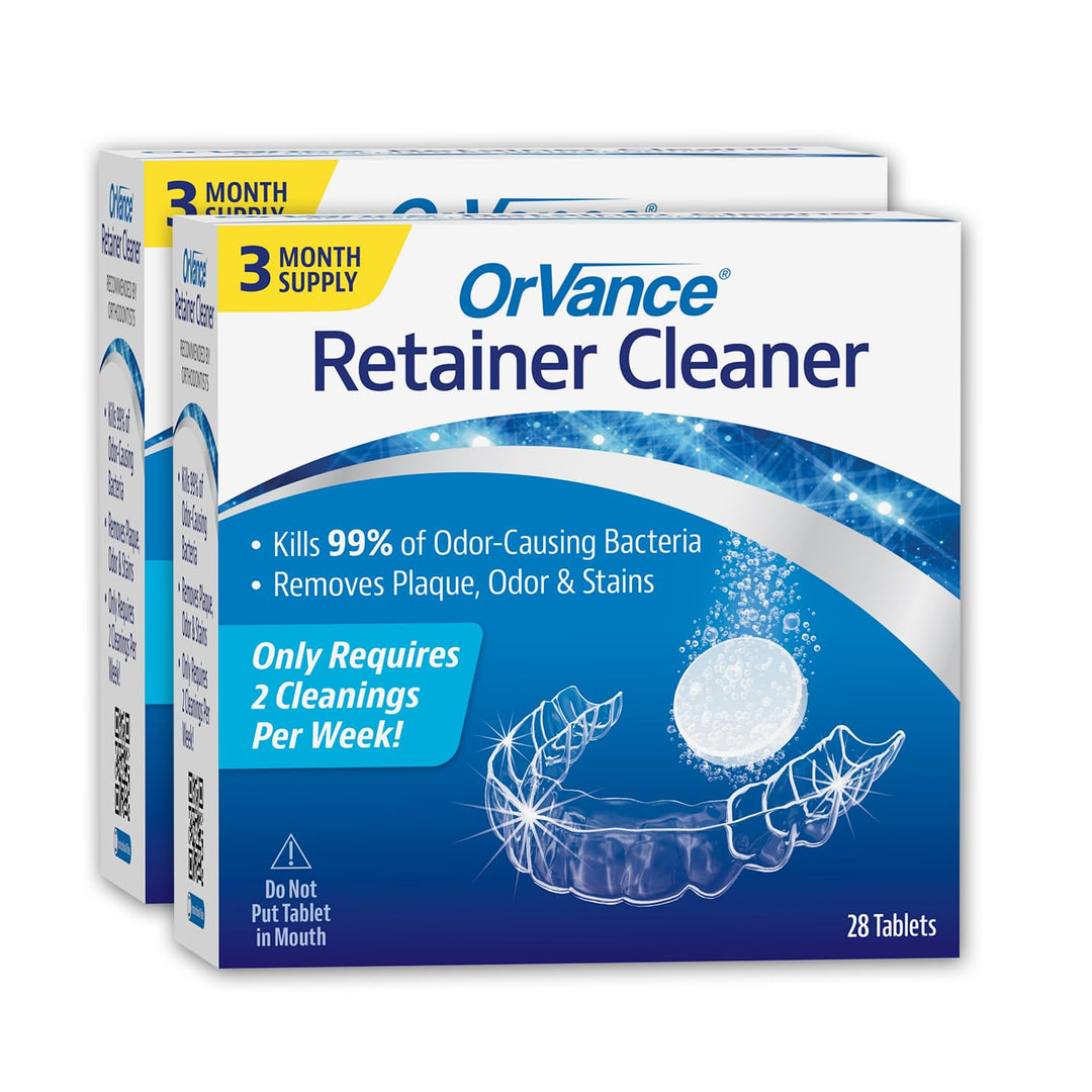OrVance Retainer Cleaner Tablets (56 Count) | Only 2 Cl