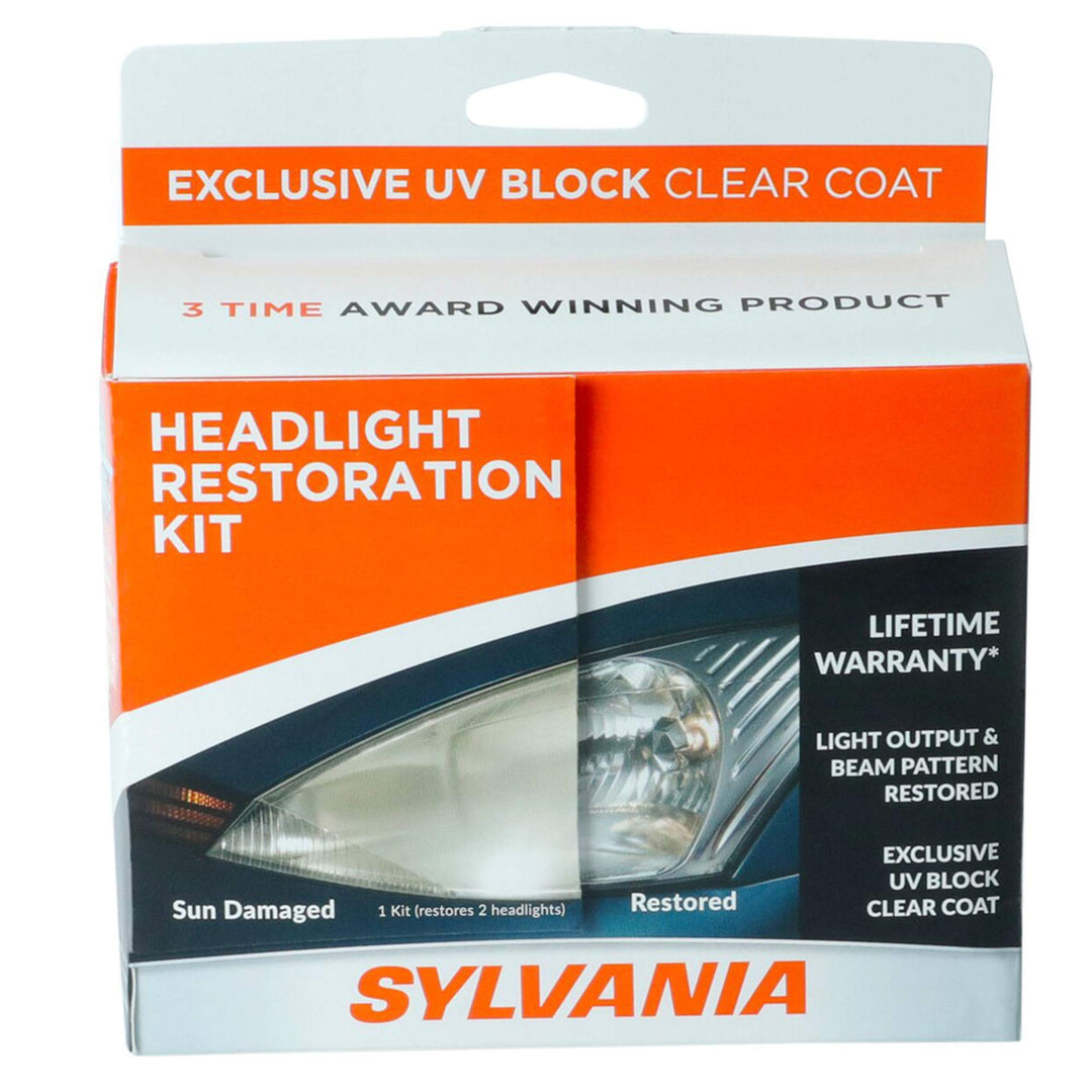 - Headlight Restoration Kit - 3 Easy Steps to Restore Sun Damaged Headlights with Exclusive UV Block Clear Coat, Light Output and Beam Pattern Restored, Long Lasting Protection