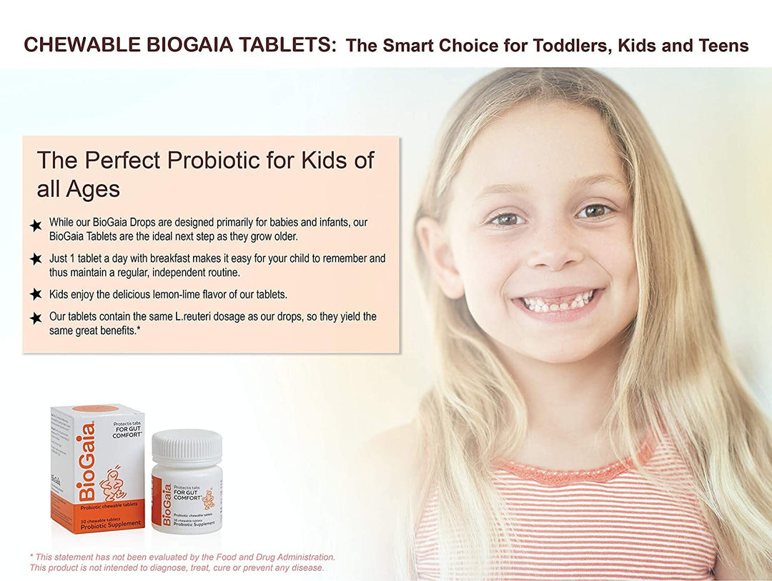 Probiotic Chewable Tablets, Box Simple and Easy Way to Promote Digestive and Immune Health, 30 Count