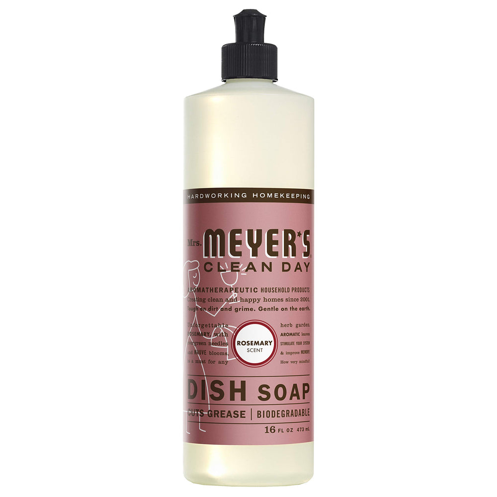Mrs. Meyer's Liquid Dish Soap, Rosemary, 16 Fluid O