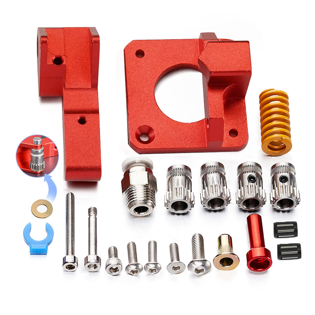 Upgrade Ender 3 Dual Gear Extruder, MK8 Left Hand CR-10