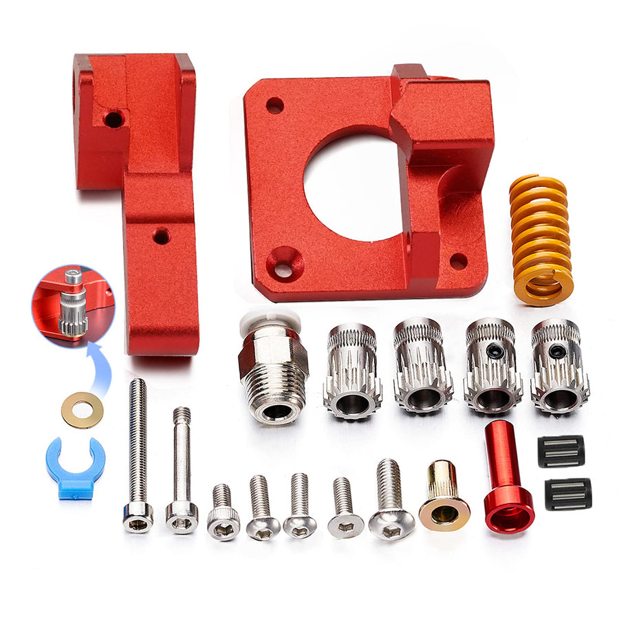 Upgrade Ender 3 Dual Gear Extruder, MK8 Left Hand CR-10