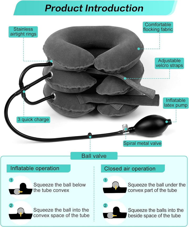 Cervical Neck Traction Device,Portable Neck Stretcher C