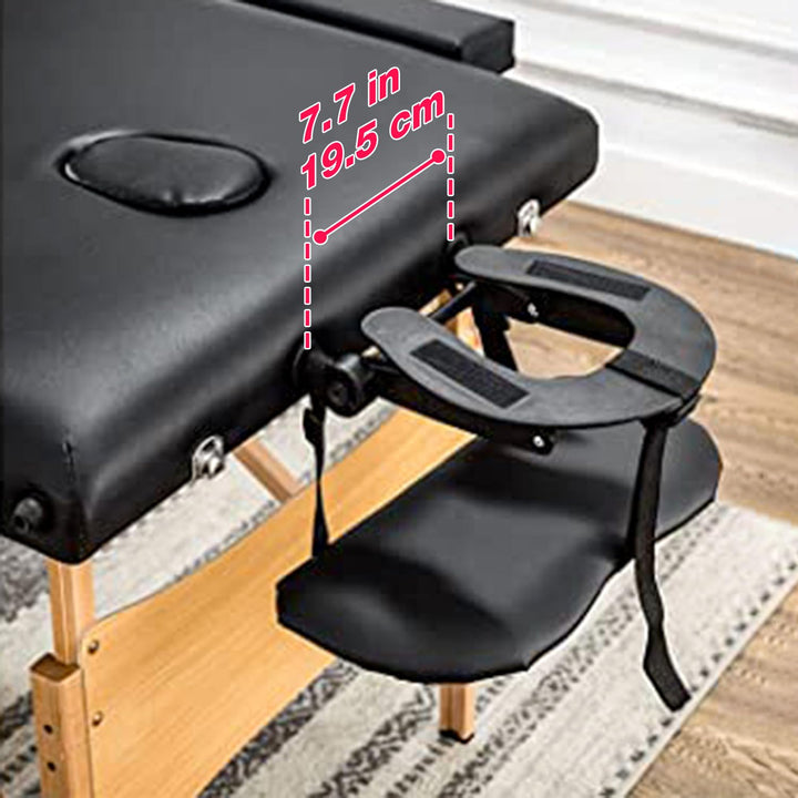 Noverlife Face Cradle for Massage Table, Adjustable Massage Headrest Platform Aluminum Face Holder, Durable Massage Bed Face Cradle Replacement for Beauty Spa Therapy Tattoo
