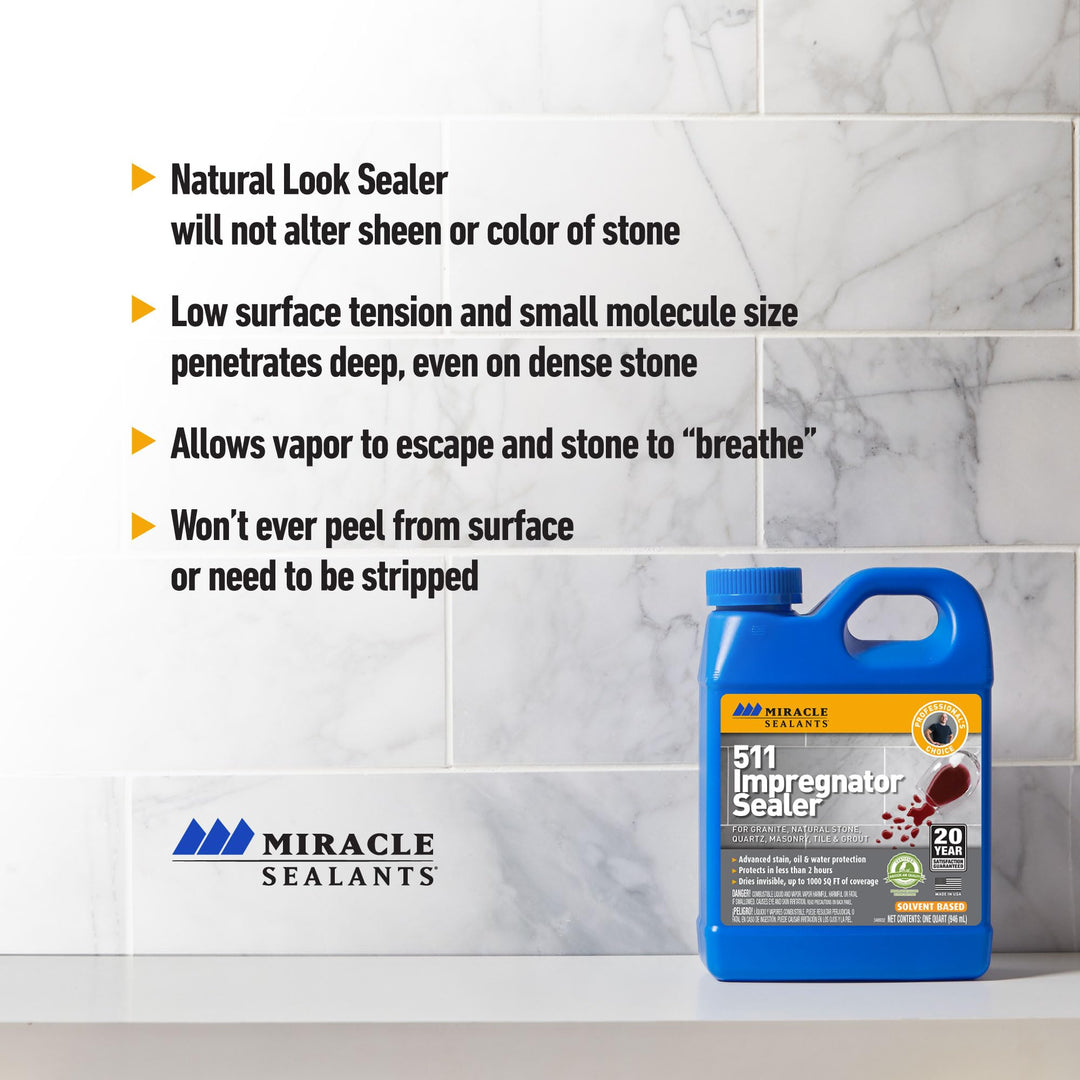 511 PT SG Impregnator Sealer for Stone, Tile, Slate, Ceramic, Quartz 16 oz Pint