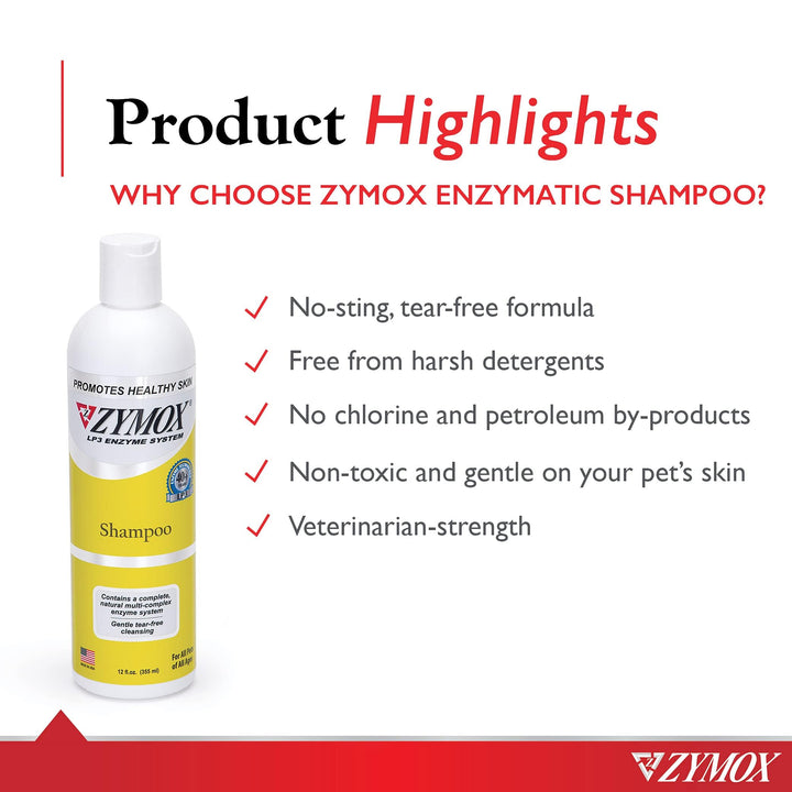 Enzymatic Shampoo for Dogs and Cats, 12oz