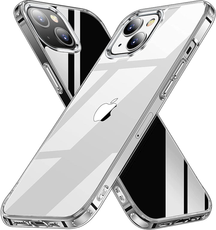AEDILYS Shockproof Compatible for iPhone 13 Case,[ Non-Yellowing][15FT Military Grade Drop Protection] [Scratch-Resistant], Slim Non-Slip iPhone 13 Phone Case, 6.1''- Clear
