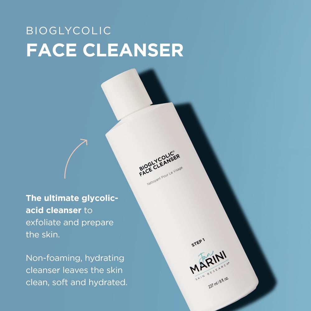 Bioglycolic Face Cleanser - Facial Wash for Oily, Dry & Combo Skin - Personal Face Skincare - Skin Cleanser for Beauty & Personal Care - 8 fl oz