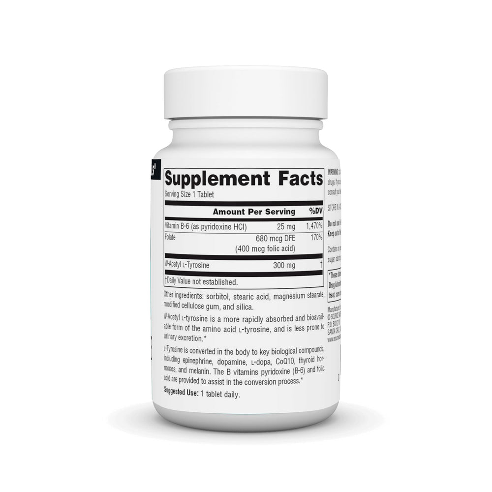 Source Naturals N-Acetyl L-Tyrosine Dietary Supplement,