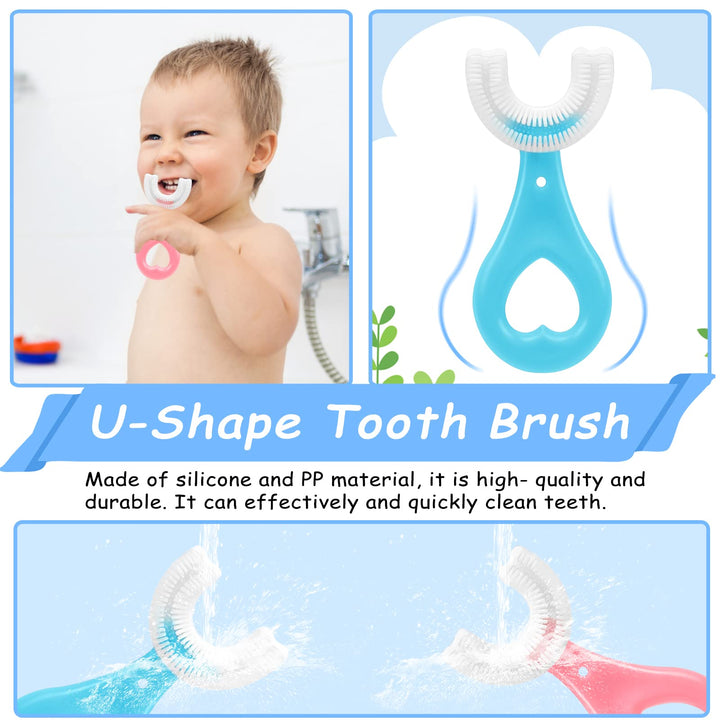 4 Pack U Shaped Toothbrush Kids, U Shaped Toothbrush So
