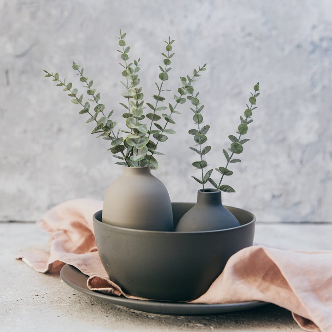 18pcs Eucalyptus Stems Artificial Eucalyptus Leaves Stems Artificial Fake Flowers for Home Office Flowers Bouquet Centerpiece Wedding Decoration Christmas Decor 2024
