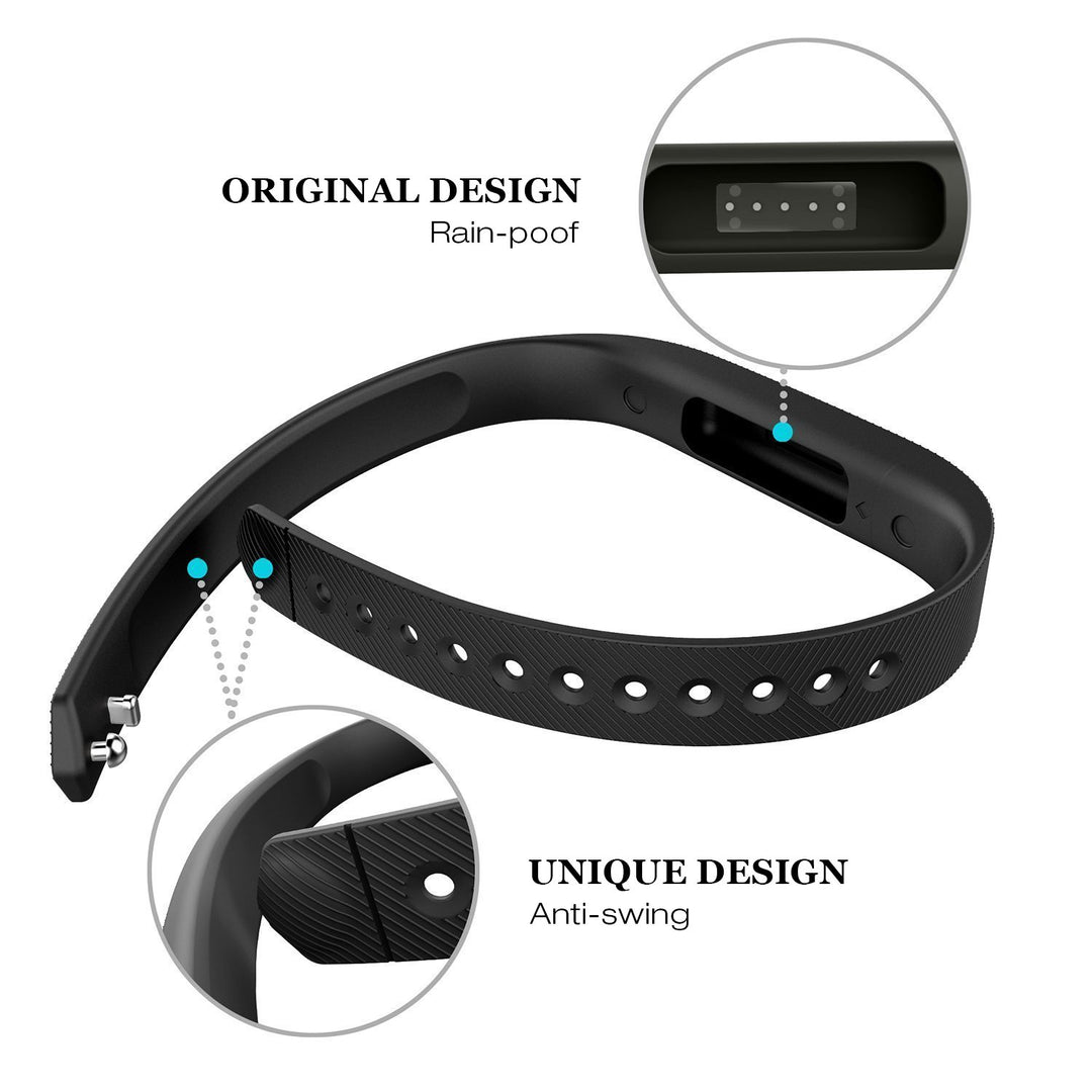 Compatible with Fitbit Bands for Flex 2, Adjustable Soft Silicone Sports with Fastener Clasp Fitness Wristband Strap for Fitbit Flex 2 Smart Watch Large Women Girls Men(3Pack)