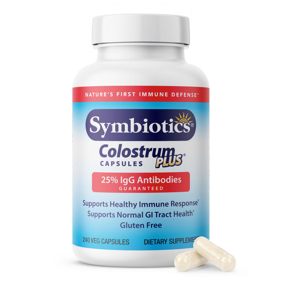 Colostrum 240ct Vegetable Capsules - Immunity Support - Lactoferrin Supplement & Colostrum Protein with Immunoglobulin - 25% lgG Antibodies - Gluten Free