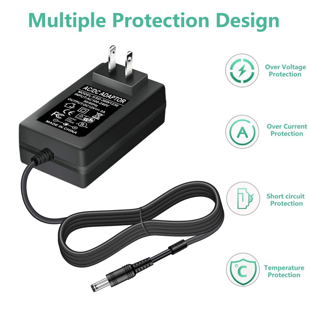 New AC/DC Adapter for Lorex Model: BX1202500 BX 1202500 DVR Security System DC 12V Lorex Security Camera Power Supply Adapter Cord Cable PS Battery Charger Mains PSU