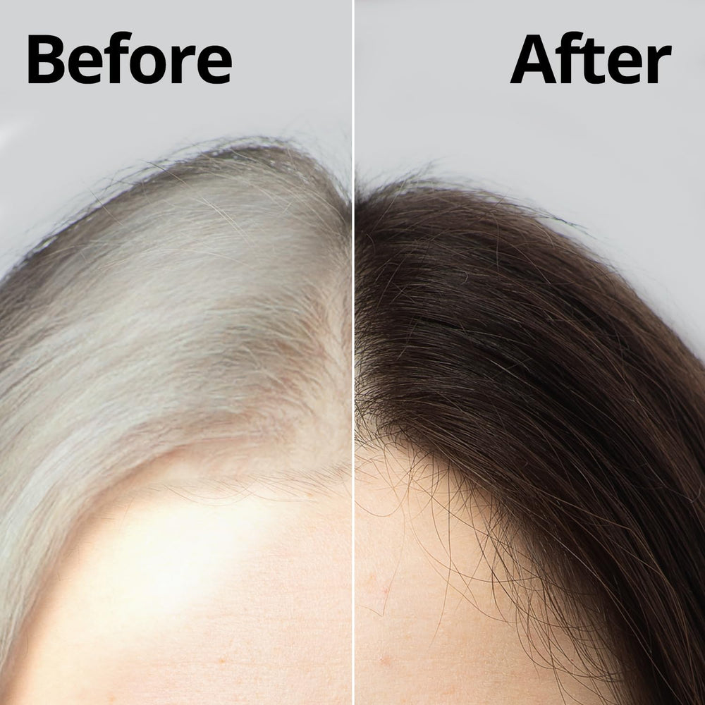 – Korean Herbal Hair Dye Color Cream [Dark Brown] - PPD-Free Gray Coverage, Hair Protection, High-Keratin Formula, 5 Oz