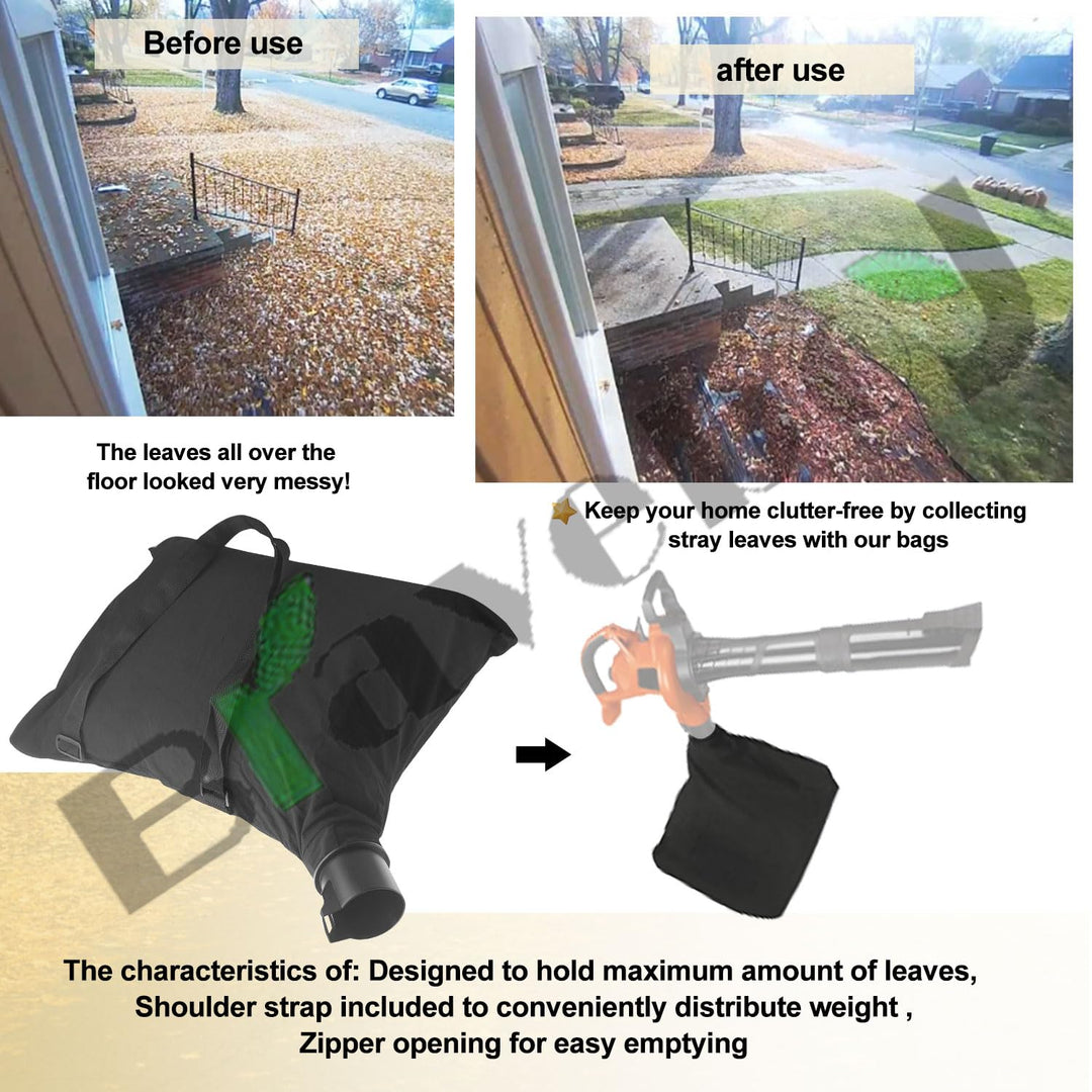 90560020-01 Leaf Blower Shoulder Bag, Compatible with Black &amp; Decker 90560020 90539053, Fits Model LH4500 BV3600 BV3800 BV6000 BV5600 BV6600