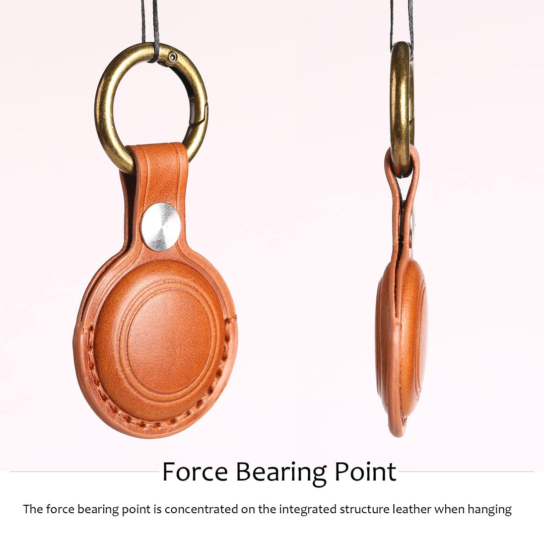 KEEPXYZ Genuine Leather Airtag Holder Suitable for Appl