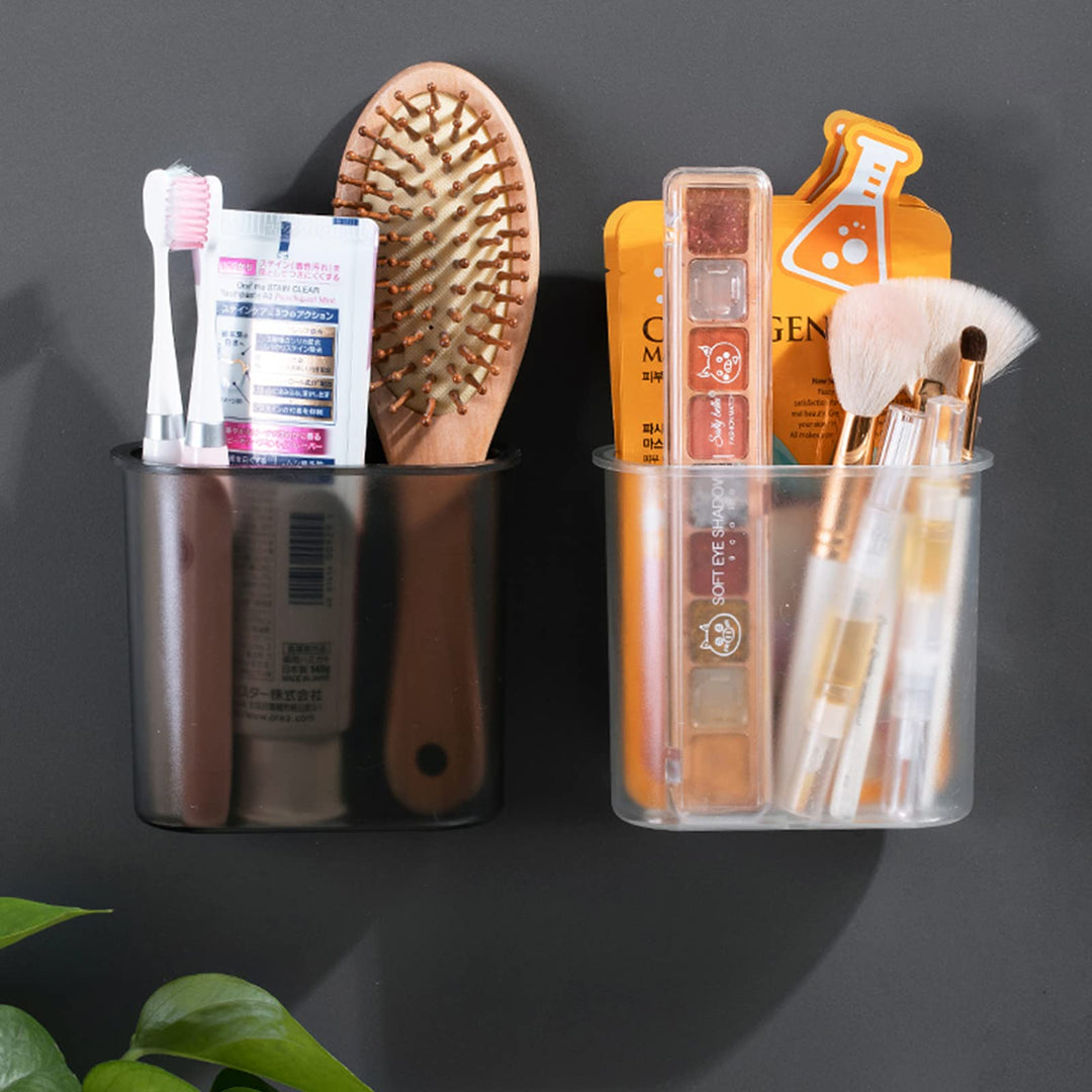 2 Packs Wall Mounted Toothbrush Holder for Bathroom, Se