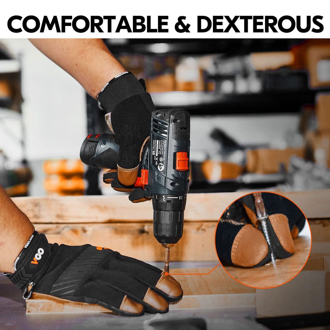 Vgo... 1-Pair Safety Work Gloves for Men,Anti-Vibration