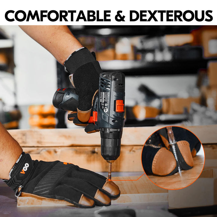 Vgo... 1-Pair Safety Work Gloves for Men,Anti-Vibration