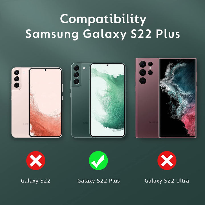 Galaxy S22 Plus 5G Case, Ultra [Slim Thin] Scratch Resistant TPU Rubber Soft Silicone Crystal Clear Lightweight Gel Protective Case Cover for Samsung Galaxy S22 Plus+ 6.6 Inch