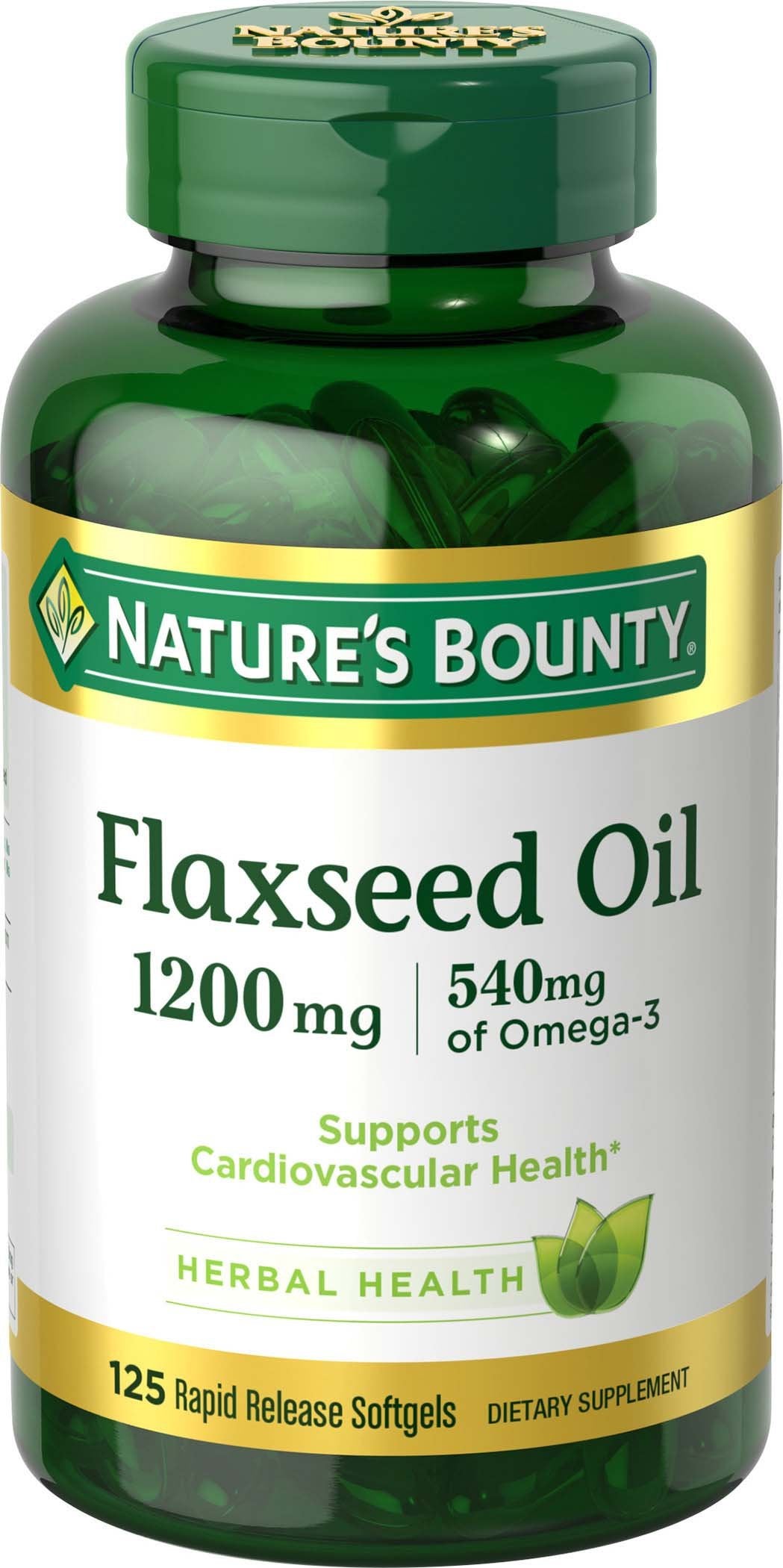 Nature&#39;s Bounty Flaxseed and Omega 3, Dietary S