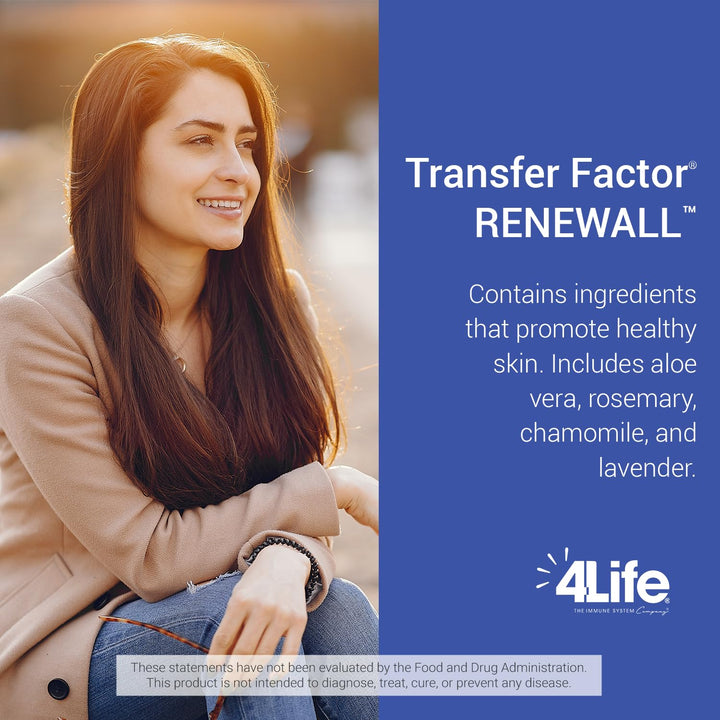 Transfer Factor RenewAll Gel - Topical Skin Care - Beauty and Personal Care - Supports and Soothes Skin - Gel Formula with Aloe Vera, Lavender Extract, Eucalyptus Oil, and Rosemary - 2 Ounces
