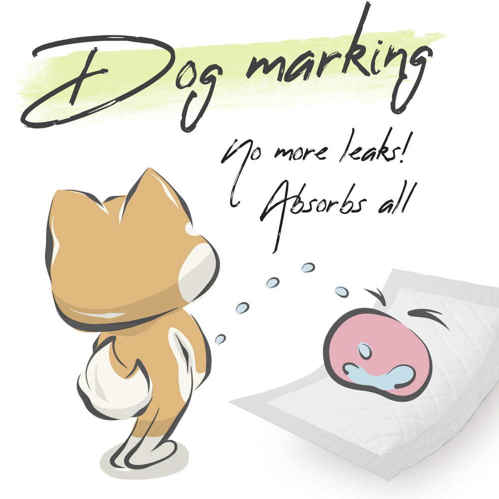 Dog Diaper Liners Booster Pads for Male and Female Dogs, 100ct | Disposable Diaper Inserts fit Most Reusable Pet Belly Bands, Wraps, and Washable Period Panties