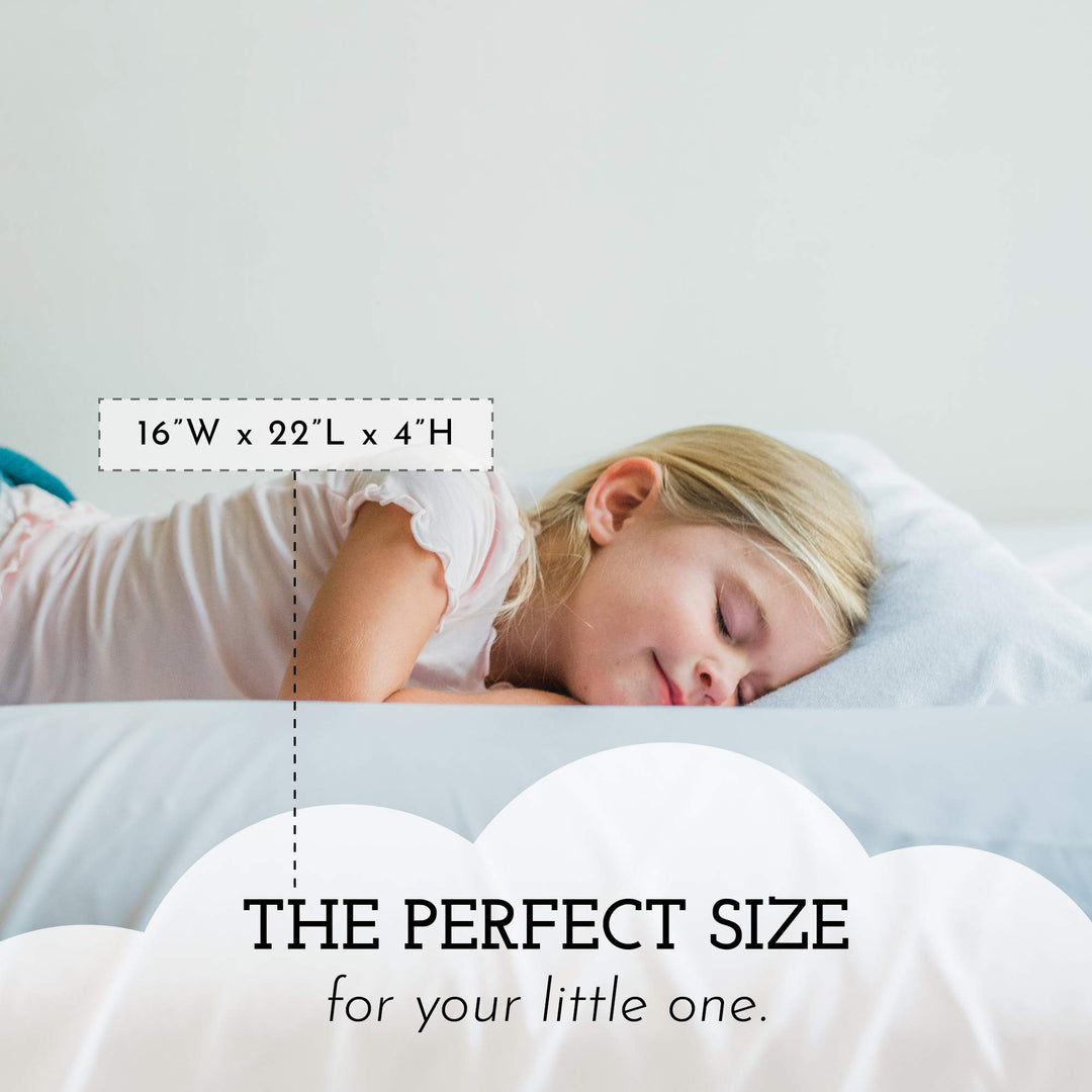 Youth Pillow - 16 X 22 - Soft &amp; Hypoallergenic - Better Sleep for Kids - Perfect Size - Backed by Our Love The Fluff Guarantee (1 Pack)