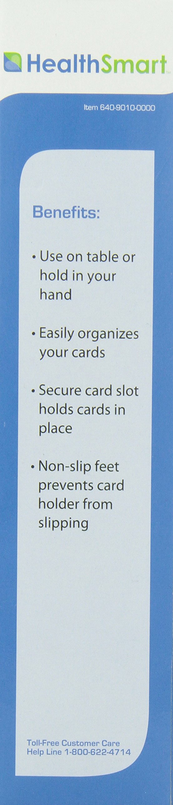 Healthsmart 640-9010-0000 - Fan Table Playing Card Hold