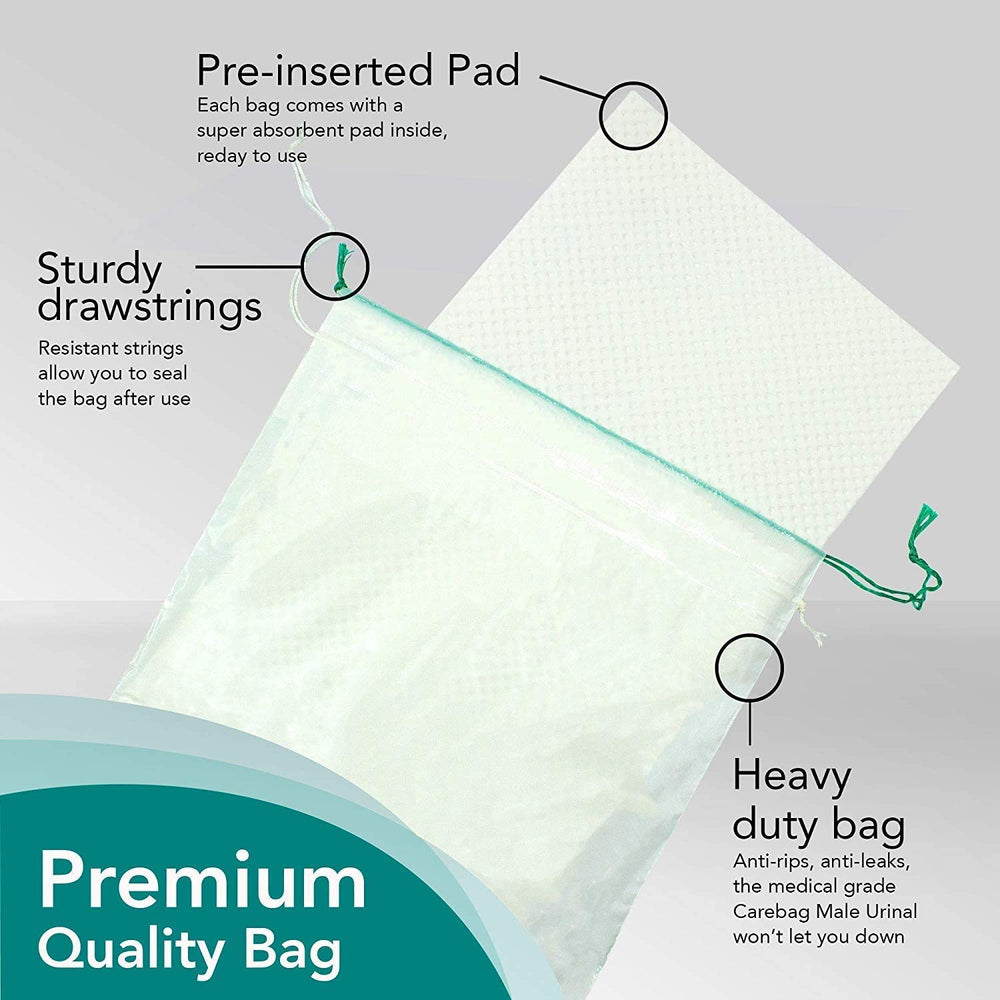 Carebag Vomit Bag with Super Absorbent Pad, 20 Count