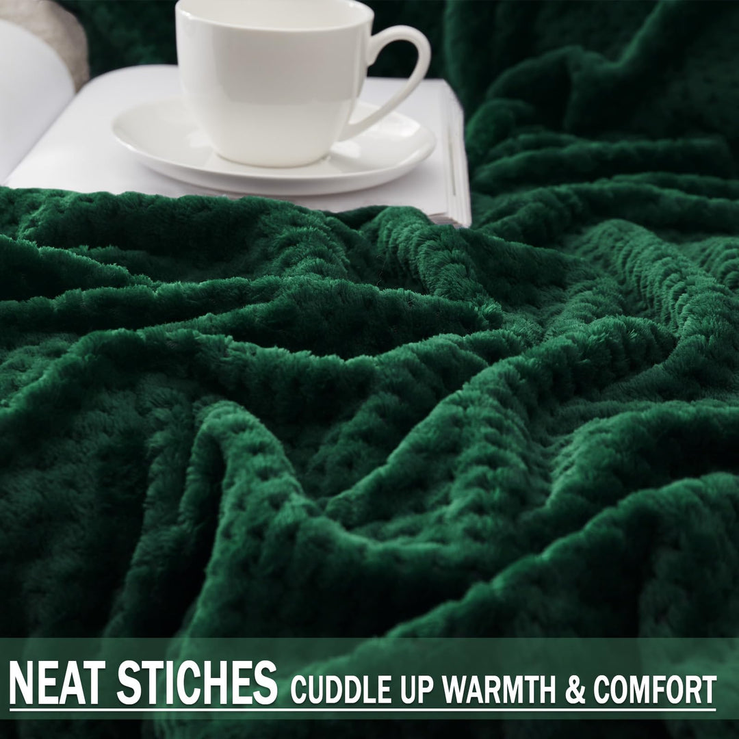Exclusivo Mezcla Fleece Throw Blanket Extra Large, Supe