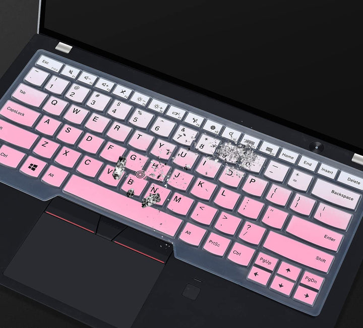 Keyboard Cover for 14 Thinkpad E14 Gen 4 3 2 1, T14 &amp; T14s Gen 2 1, L14 Gen 2 1, Thinkpad T490(s) T495(s) T480(s) T470(s), ThinkPad P14s, X1 Carbon 8th/7th/6th, Extreme Gen 3 2 1 Laptop - Black