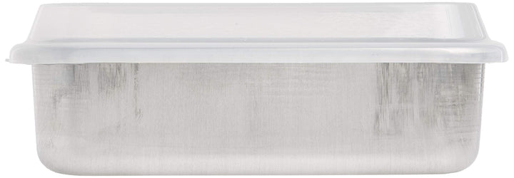 Natural Aluminum Commercial Square Cake Pan with Lid, Exterior 9.88 x 9.88 Inches