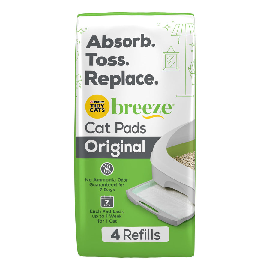 Purina Cat Litter Breeze Pads Spring Clean Fragranced Cat Litter Pads Refill Pack - (Pack of 10) 4 ct. Pouches