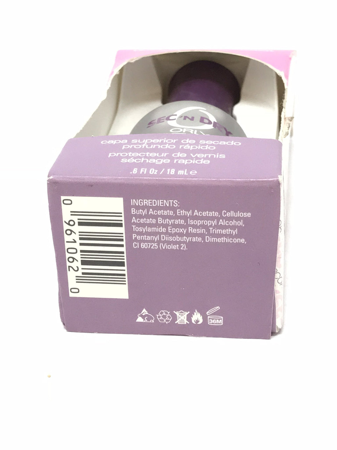 Orly Sec&#39;n Dry Quick Deep-Dry Topcoat .6 fl oz (18 ml) by Orly