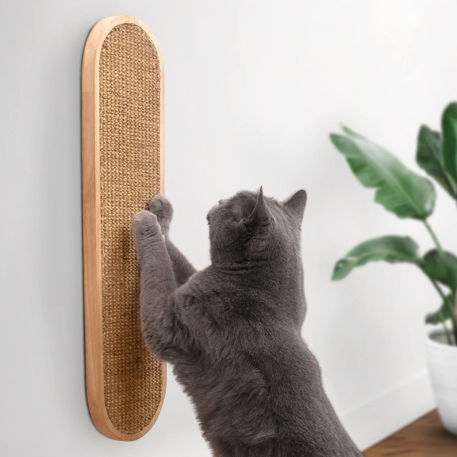 Wall Mounted Cat Scratcher - Indoor Cat Scratching Board Cat Vertical Cat Scratcher for Wall - Cat Scratch Pad Scratching Post for Indoor Cat Wall Mounted - Cat Wall Furniture Scratch