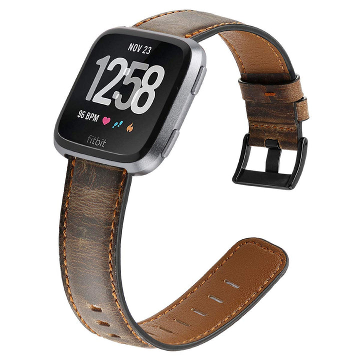 EZCO Leather Bands Compatible with Fitbit Versa/Versa 2