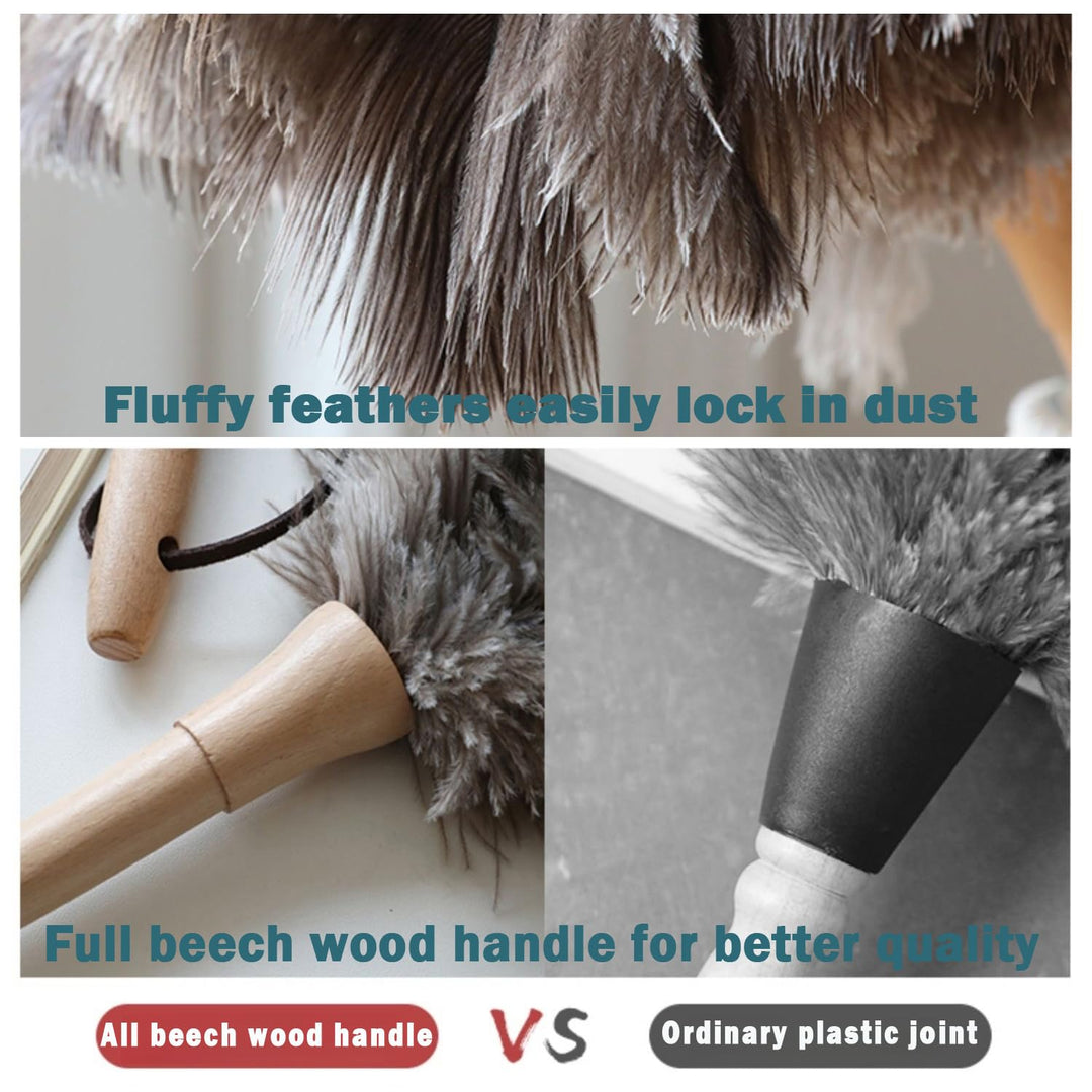 Ostrich Feather Duster,Feather Duster Fluffy Natural Ge