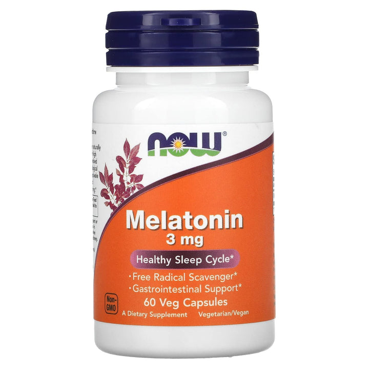 NOW Food Melatonin 3 mg 60 Capsules