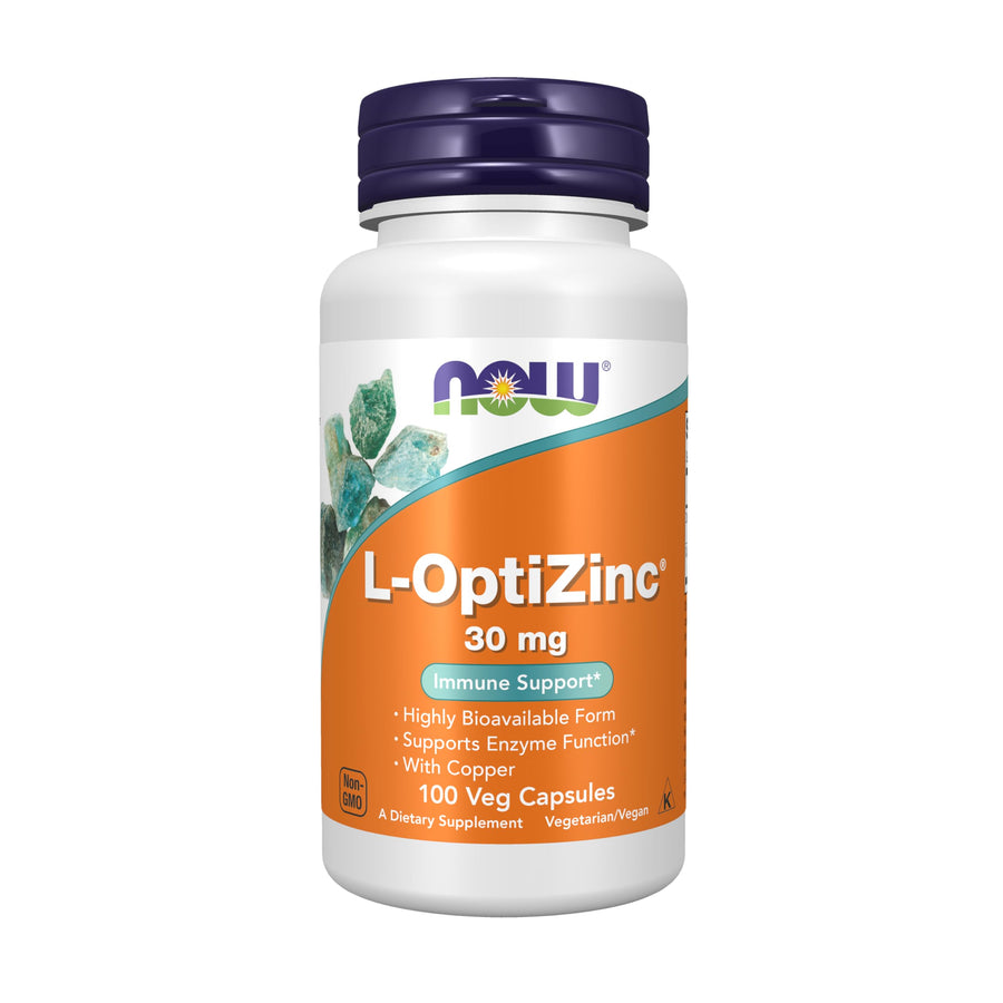 NOW Foods Supplements, L-OptiZinc® 30 mg with Copper, H
