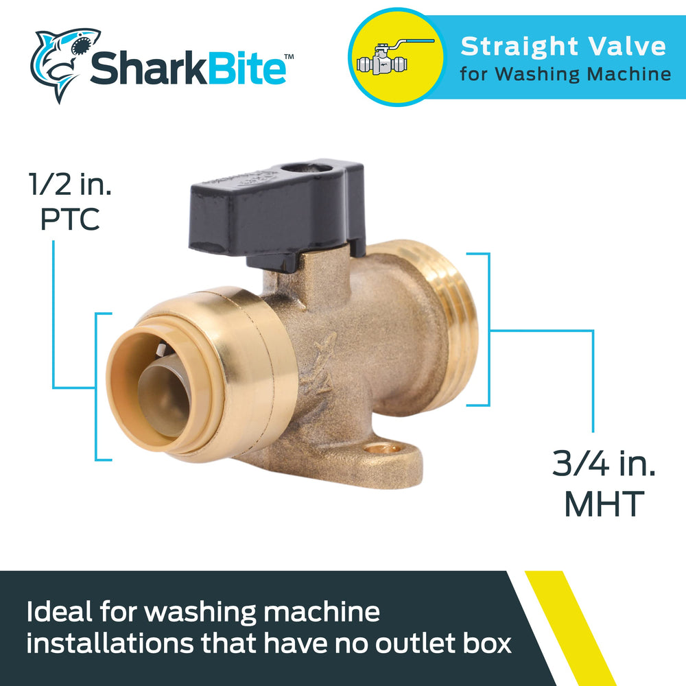 SharkBite 1/2 Inch x 3/4 Inch MHT Washing Machine Strai