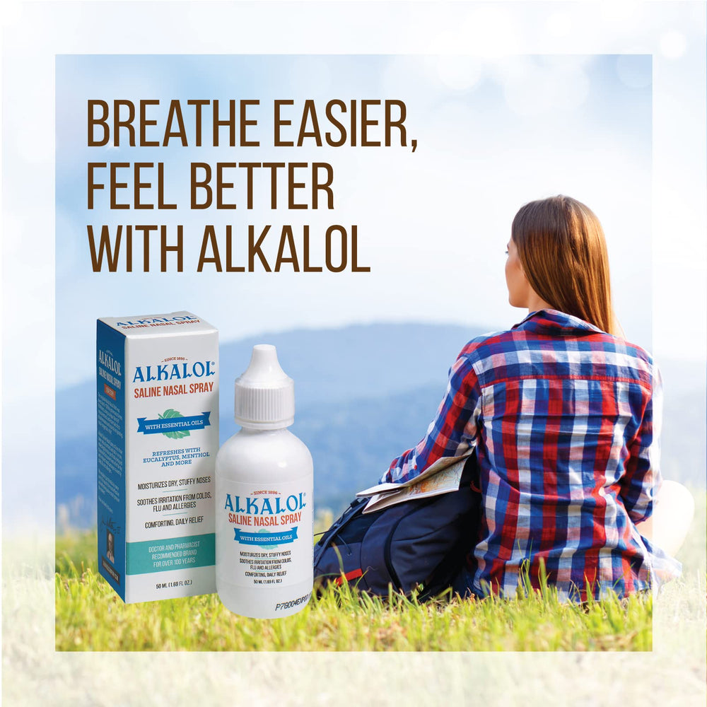 Alkalol Company - Saline Nasal Spray With Essential Oil