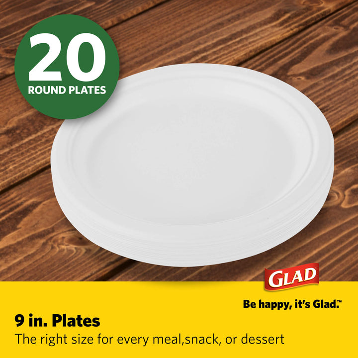 Glad Eco Compostable Compartment Plates