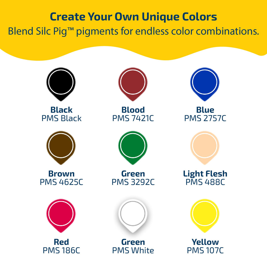 Silc Pig™ Color Pigments for Silicone, 9-Pack Sampler