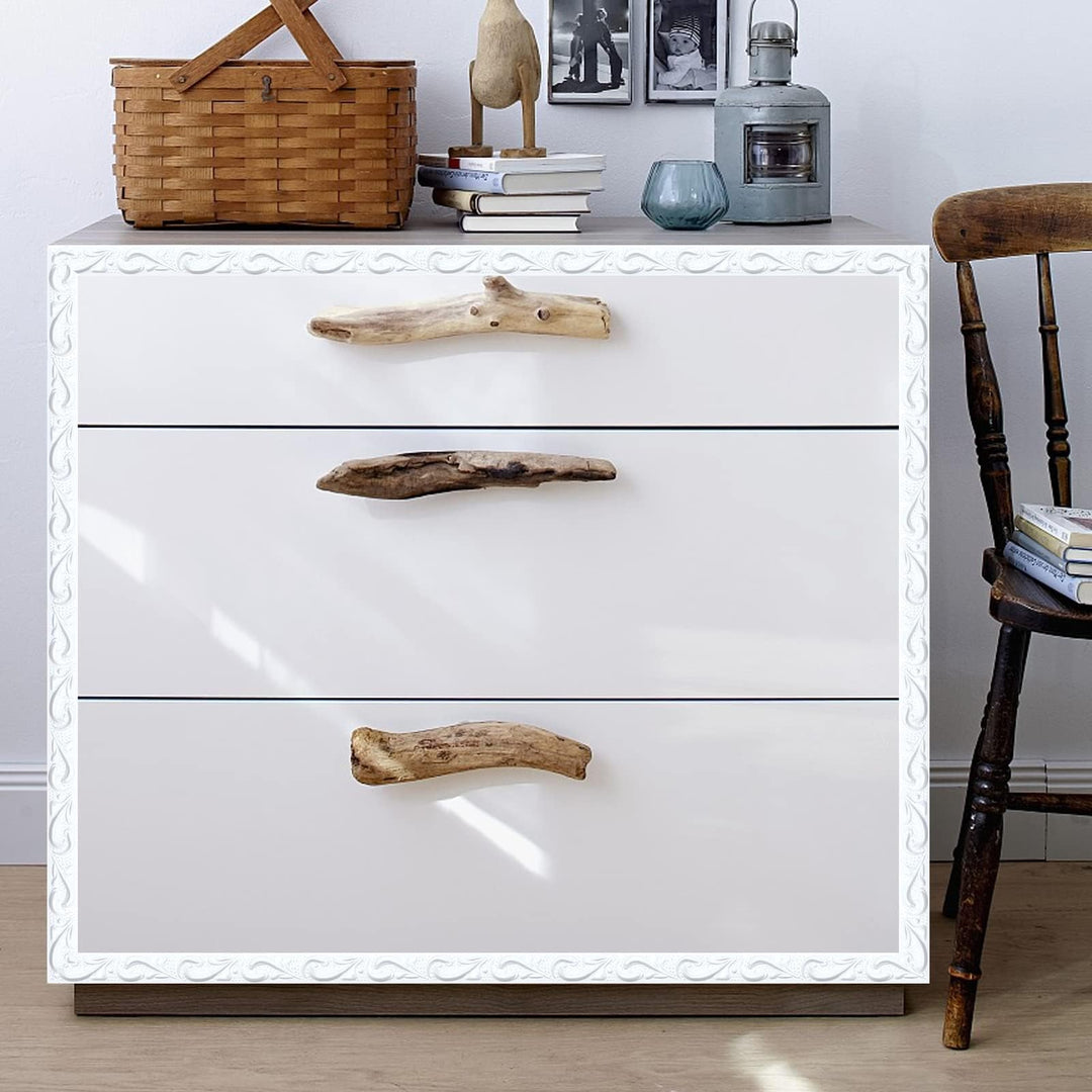 Molding Trim Wall Trim, 16.4 Feet Self-Adhesive Flexible DIY Peel and Stick Crown Molding Ceiling Molding Suitable for Mirror Edge, TV Background Wall, Home Wall Decor (White)