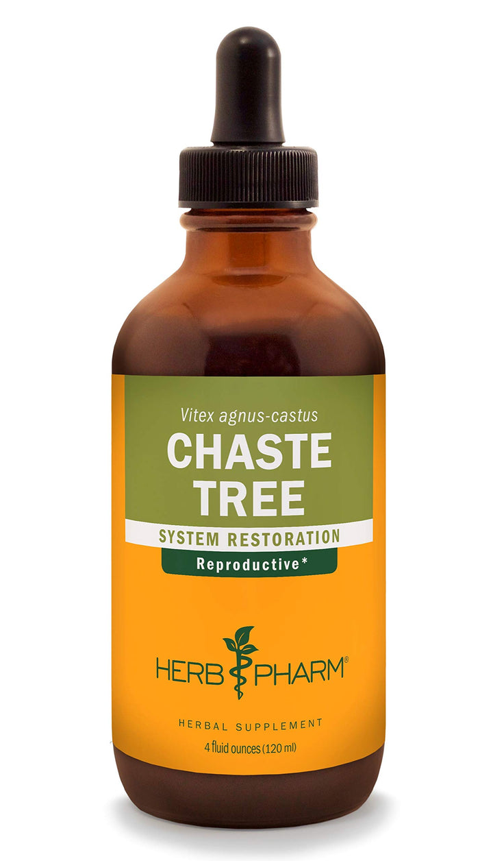 Chaste Tree Liquid Extract for Female Reproductive System Support - 4 Ounce