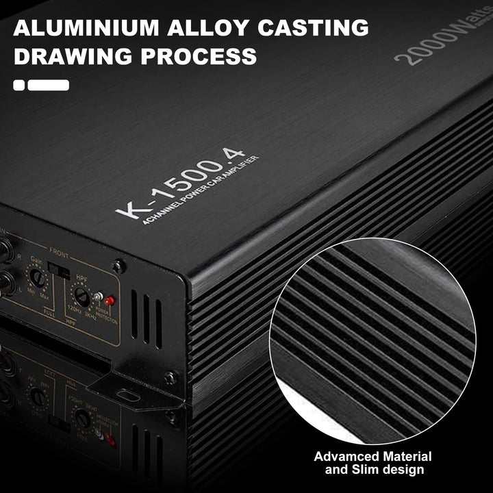 YaeCCC 2000W 4 Channel Amplifier Car Audio Car Amplifie